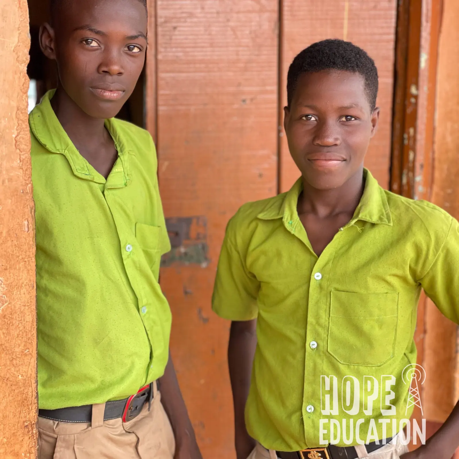 The schools boys from Walewale Technical High School in Walewale in northern Ghana. Boys are also victims of human trafficking, mainly for labour trafficking in the fishing, mining and cocoa industries.