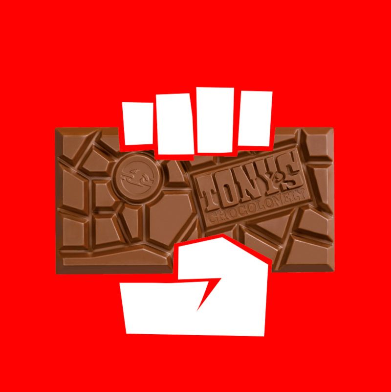 The Tonys Chocolonely logo - Tonys Chocolonely are eliminating child labour and child trafficking from the cocoa supply chain in Ghana
