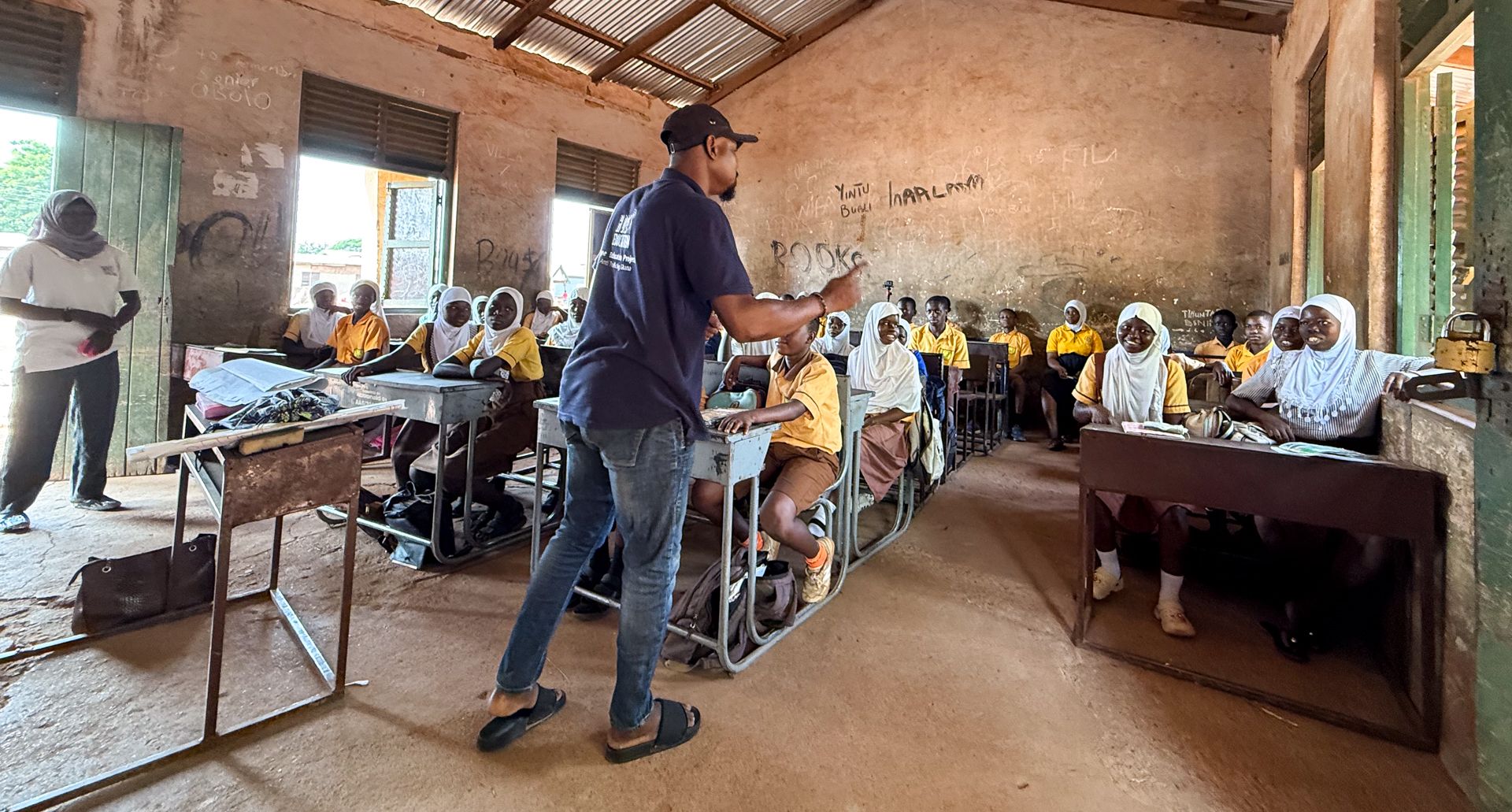 Hope Education Project delivering their anti-human trafficking program in schools in Tamale, Ghana