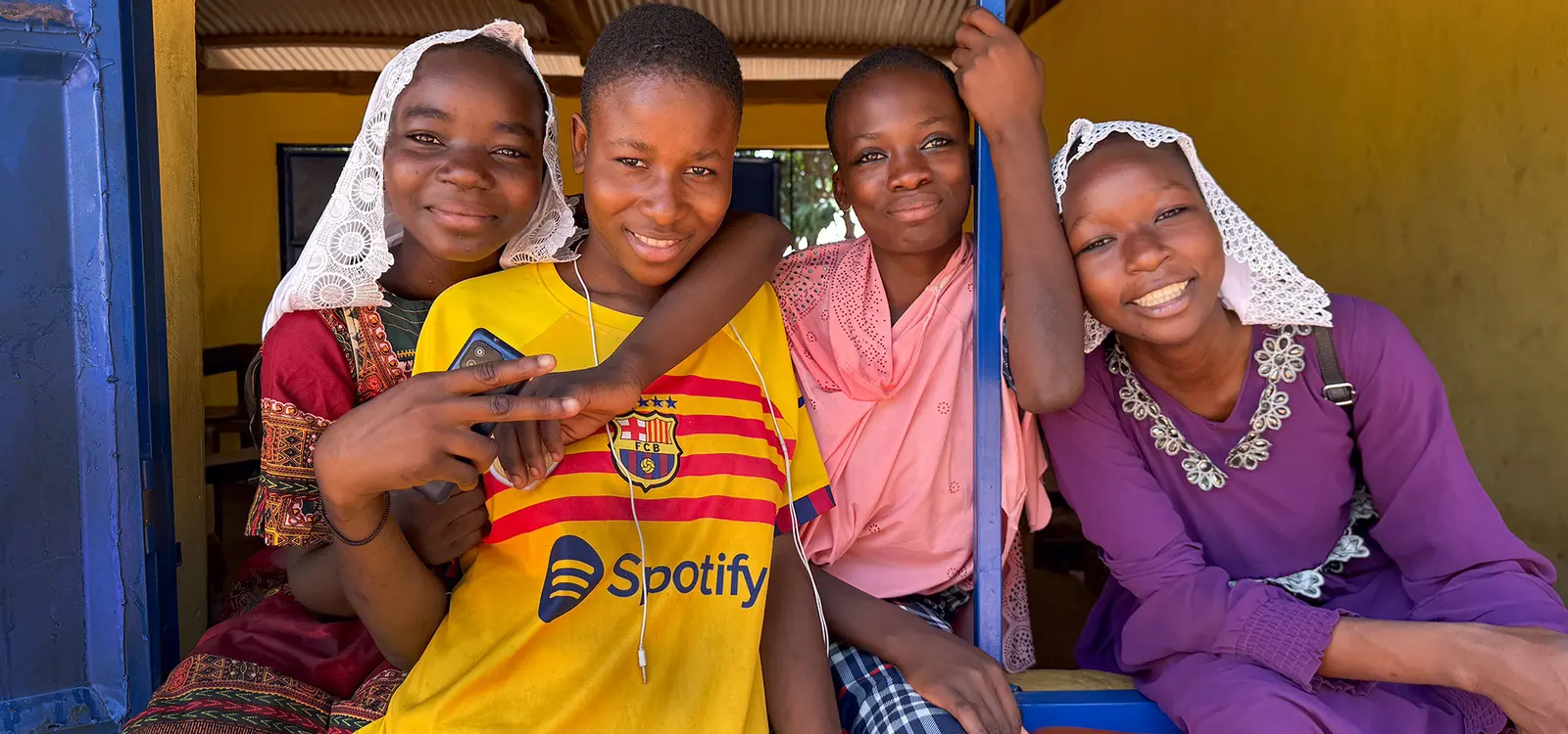 Girls from the SOMA sisterhood initiative in Tamale