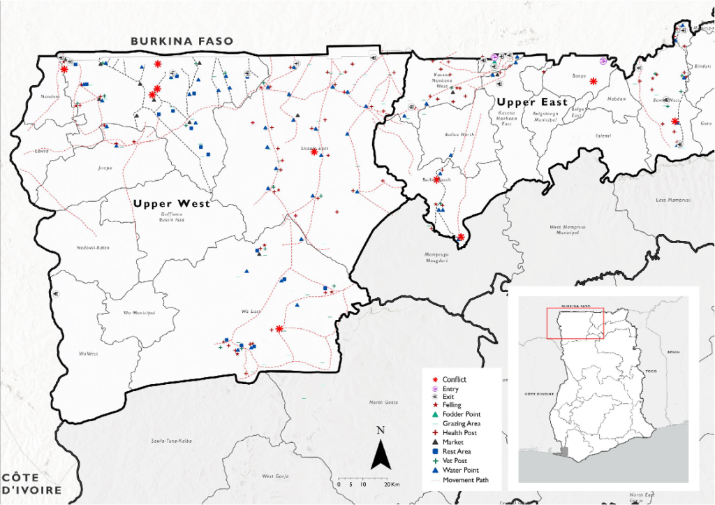 Transhumance corridors Upper West Upper East Ghana IOM 2026
