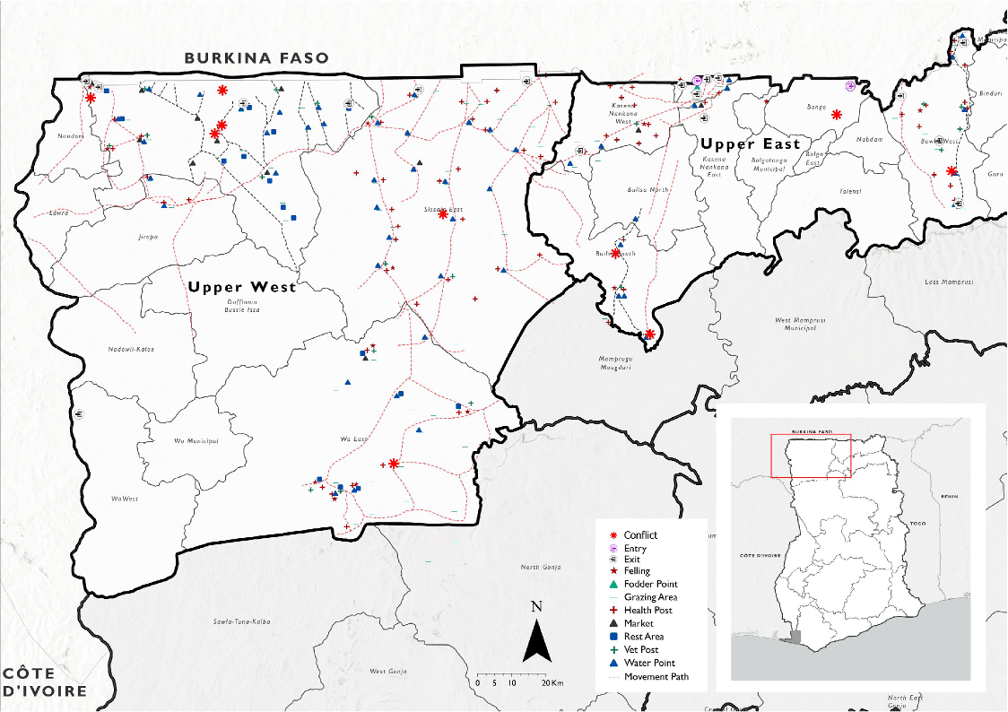 Transhumance corridors Upper West Upper East Ghana IOM 2026
