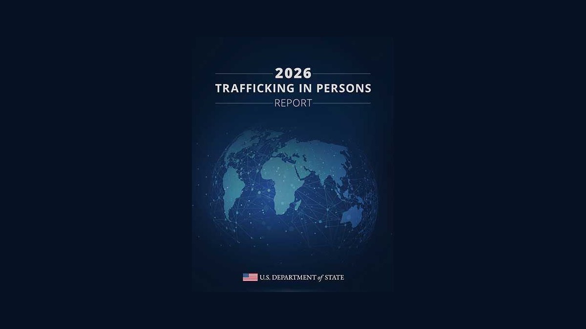 Cover of the US State Department's 2026 Trafficking in Persons Report, which upgraded Ghana to Tier 1
