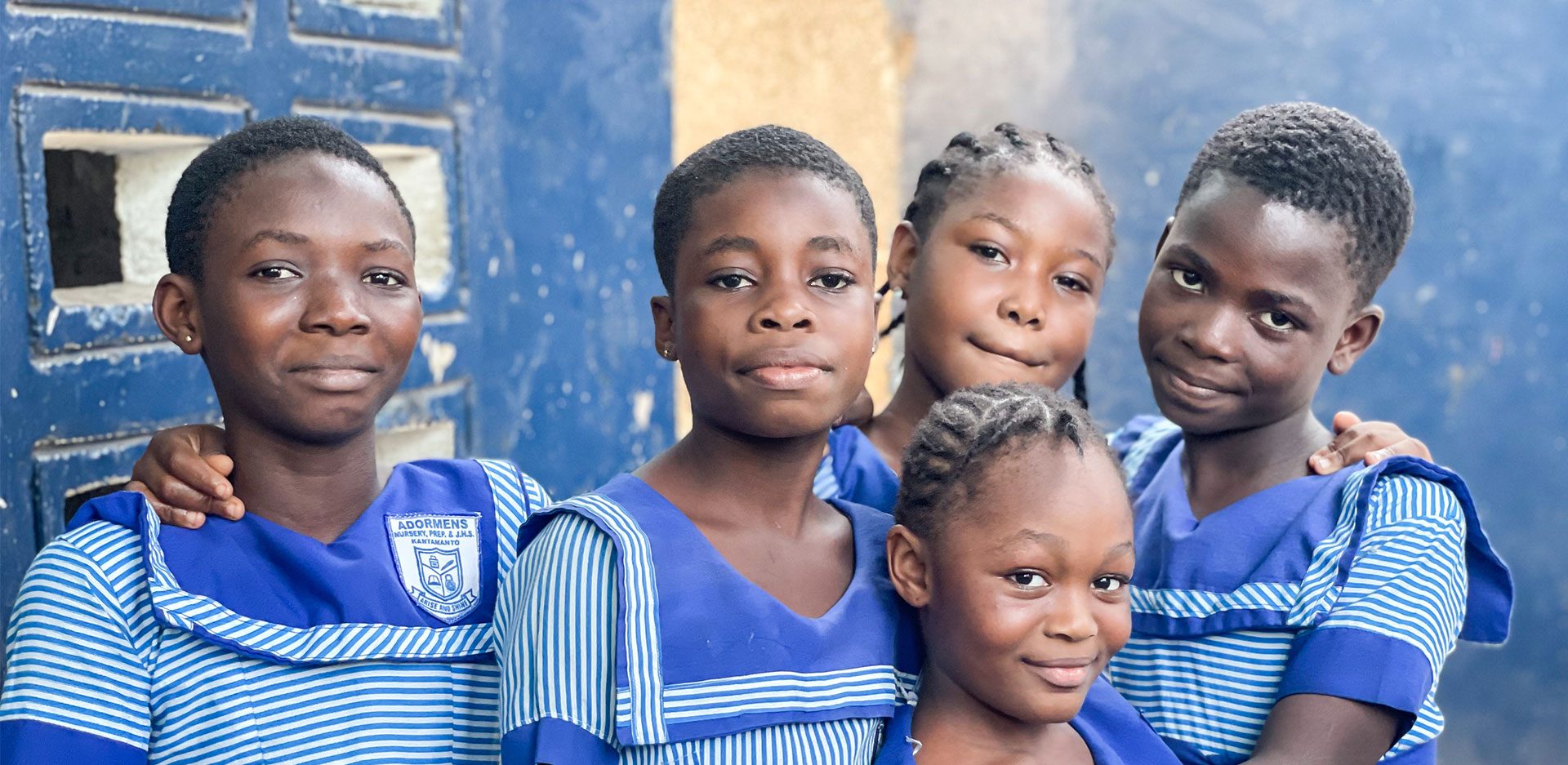 School children in Agbogbloshie, Accra, Ghana